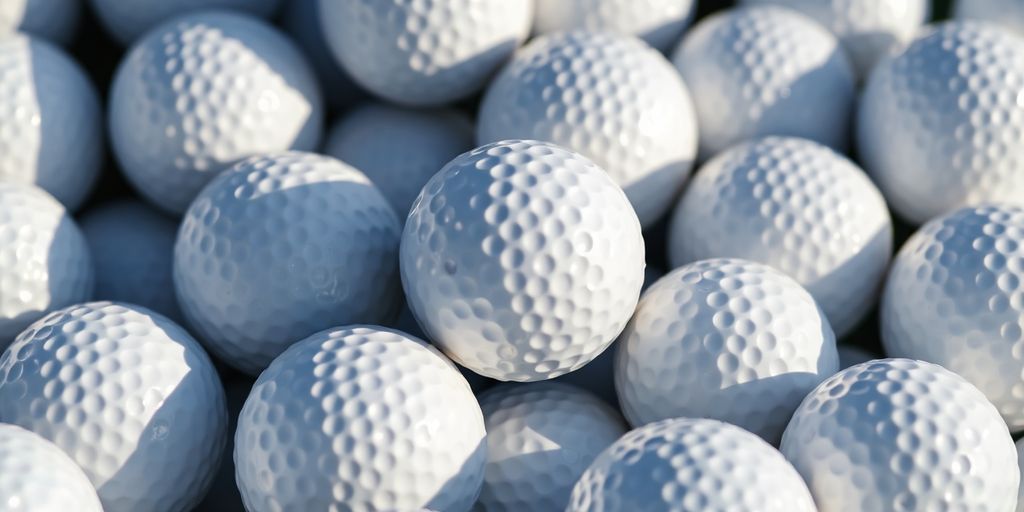 Golf ball collection used by pros