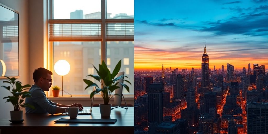 Diverse professionals collaborating remotely with global connections.