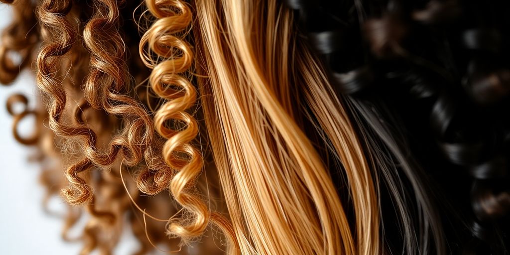 Diverse hair textures showcasing mixed hair types together.