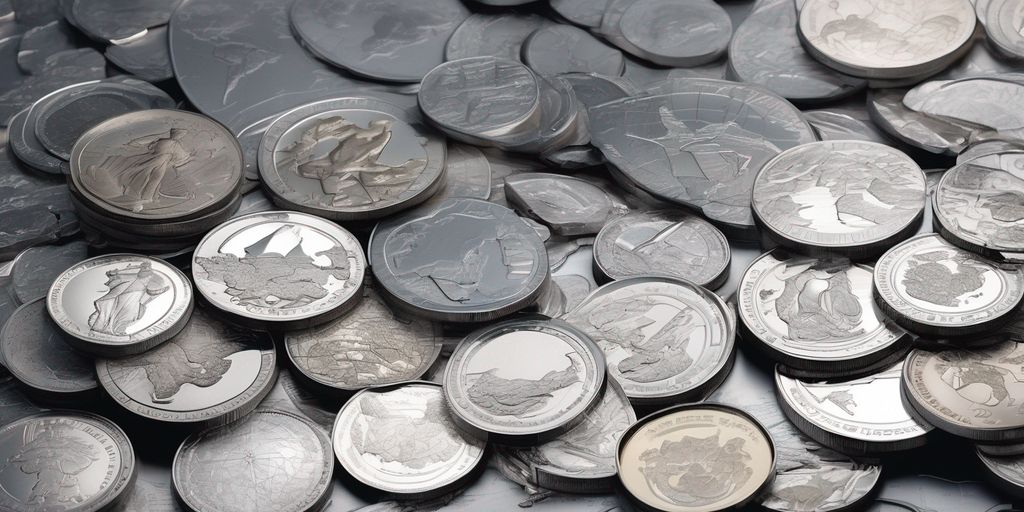 global demand for physical silver, financial trends, regional influences, silver coins, silver bars, world map, economic growth, investment, precious metals