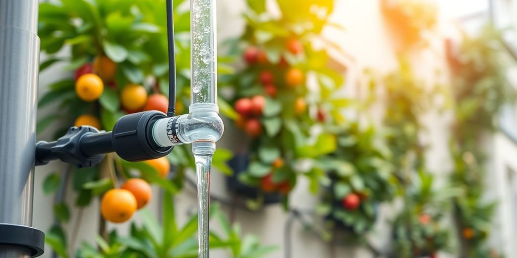 Bomba de Fertirrigación Automática para Cultivo Vertical de Frutas Tropicales Sudamericanas en Fachadas Bomba fertirrigación cultivo vertical