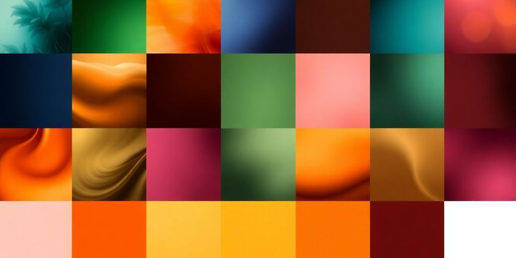 Vibrant color shades blend in artistic composition.