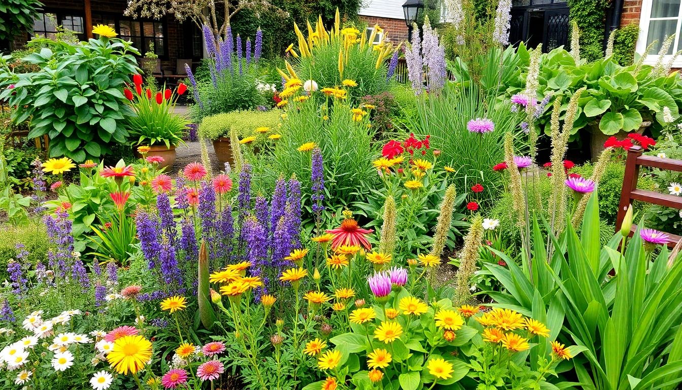 A colourful London garden with native plants.