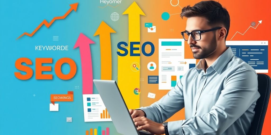 SEO expert analyzing data for website improvement