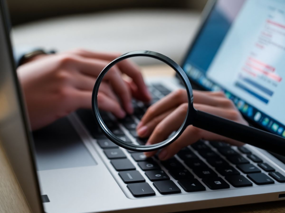 Narzędzia do wyszukiwania słów kluczowych, lupa, klawiatura.