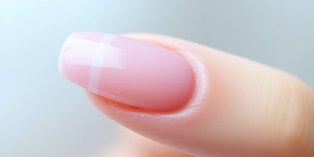 Unha bailarina com francesinha elegante e acabamento brilhante.