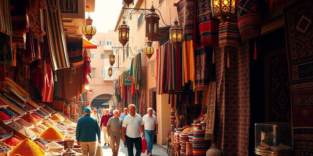 Marché animé, Marrakech