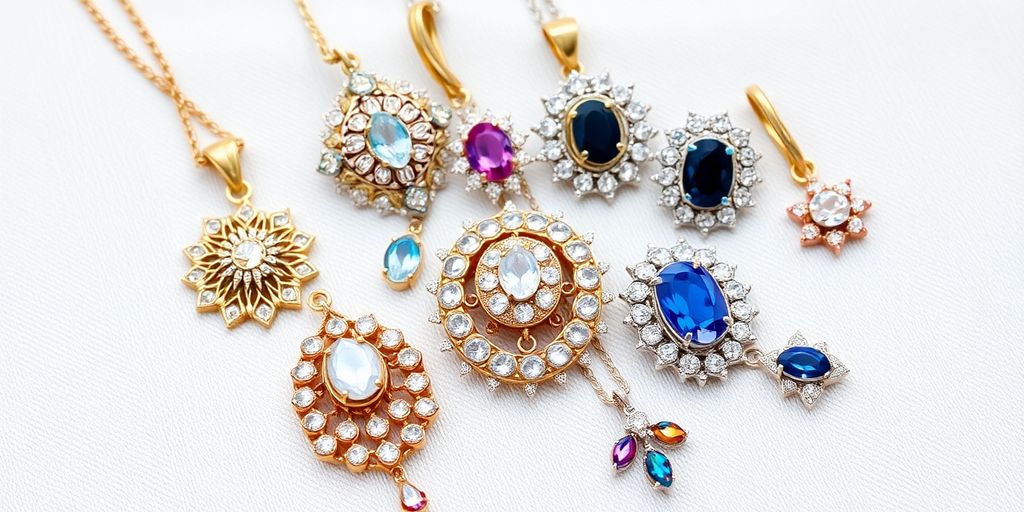Bijoux de famille élégants sur un fond doux.