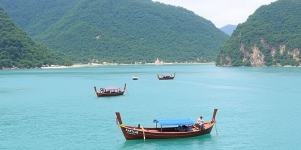 Scenic view of Chalong Bay in Phuket.