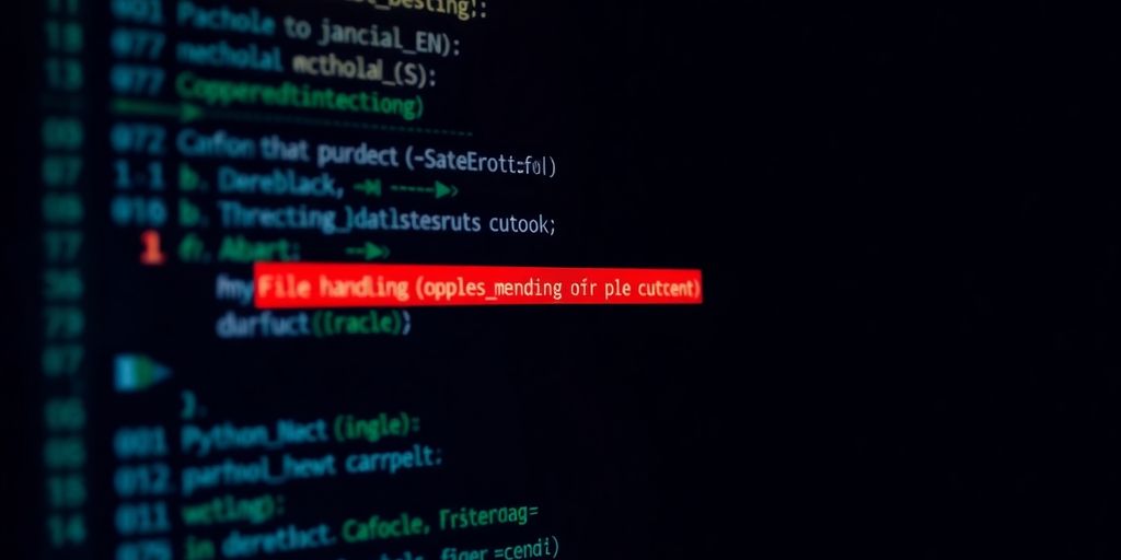 Python code snippet with error highlighted.