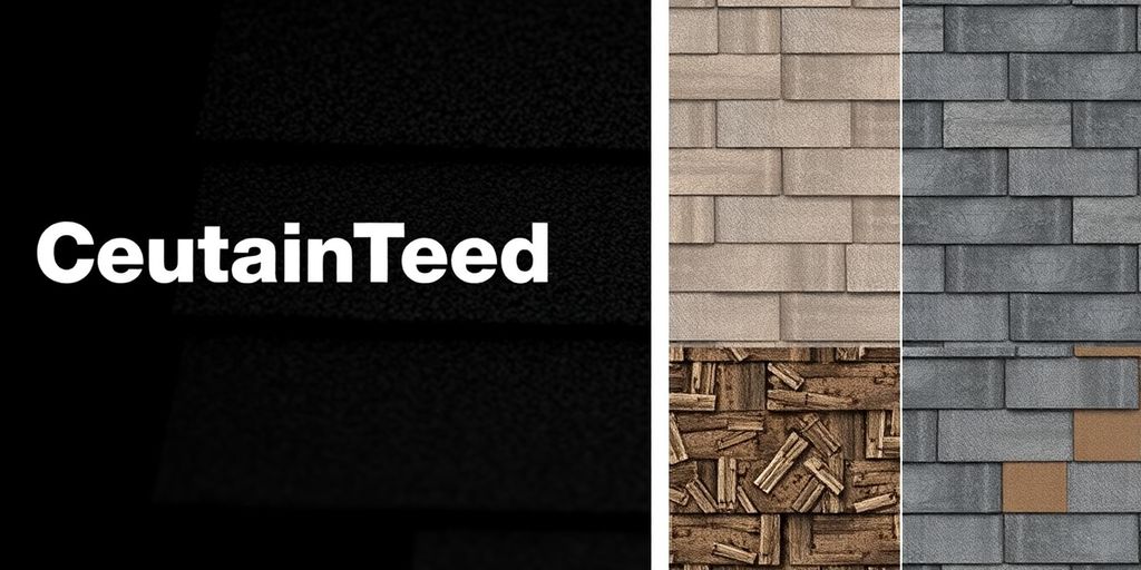 Close-up of CertainTeed shingles showing texture and color variations.