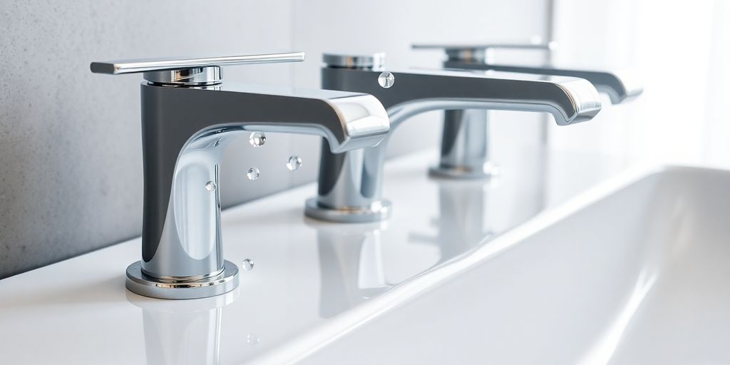 Elegant modern bathroom tap designs.