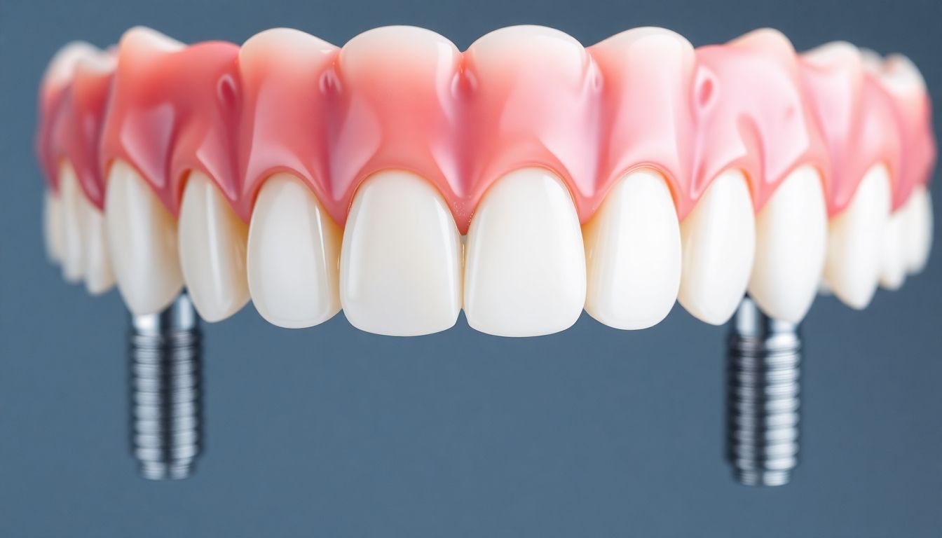 Bridge sur implants dentaires