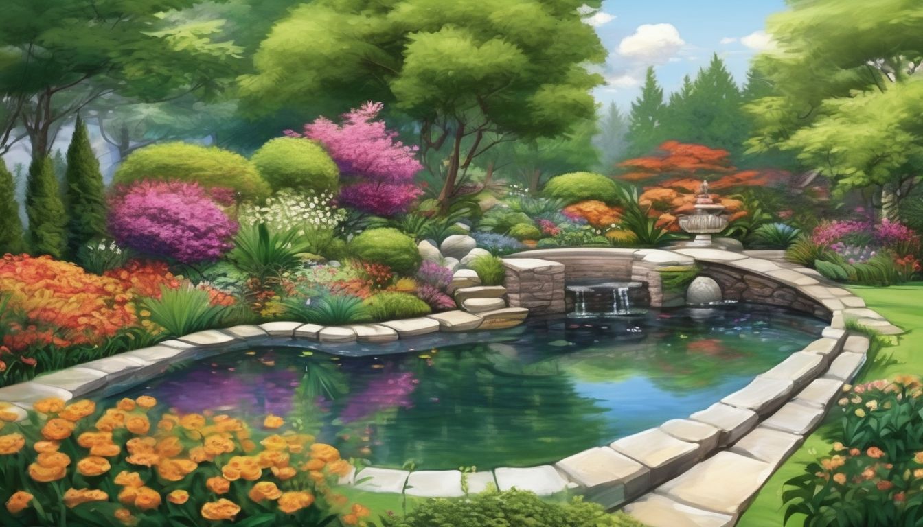 beautiful landscape garden