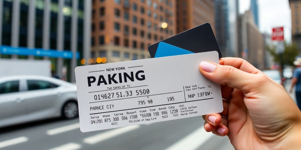 NYC parking ticket and payment options.