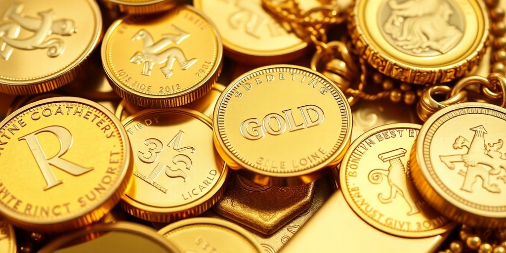 Différentes formes d'or pour investir.