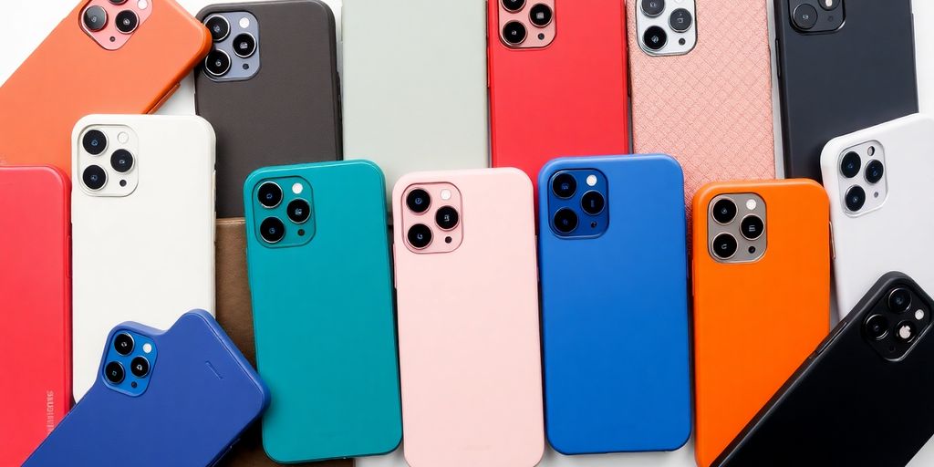 iPhone 14 cases in various styles.
