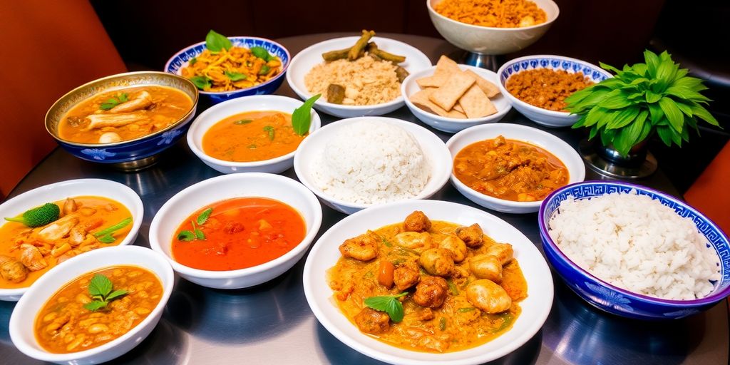 อาหารจัดเลี้ยงประชุมหลากหลายเมนูสวยงาม