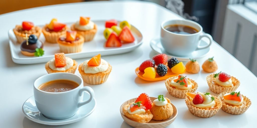 อาหารว่างหลากหลายสำหรับจัดเบรค