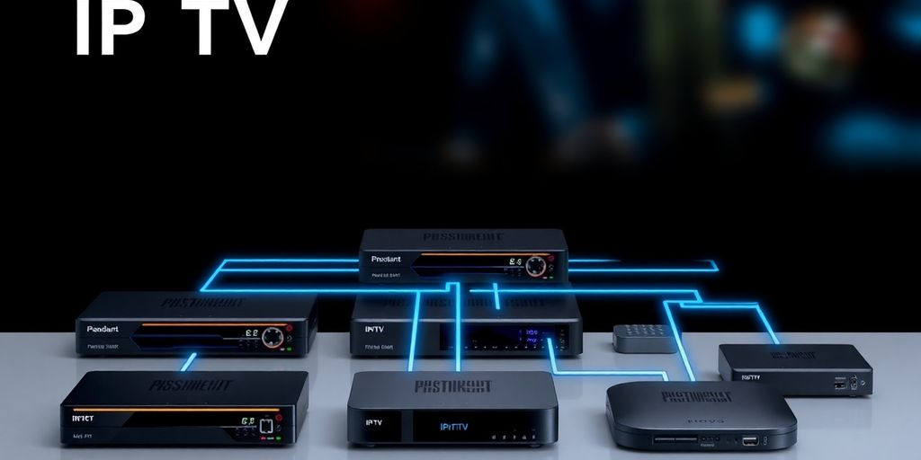 صورة توضح مكونات نظام IPTV