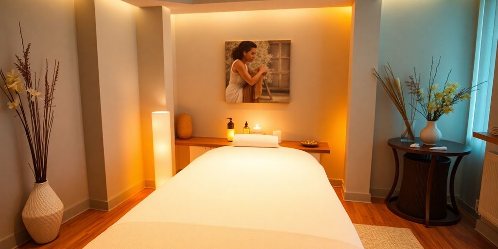 İstanbul'da rahatlatıcı masaj ortamı.