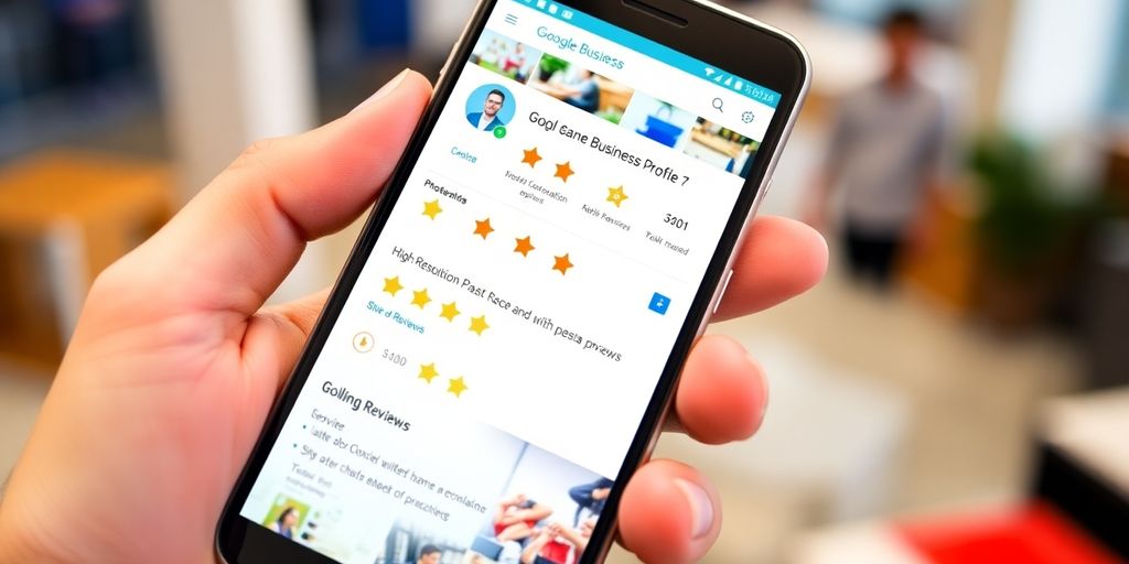 Optimized business profile on a digital device