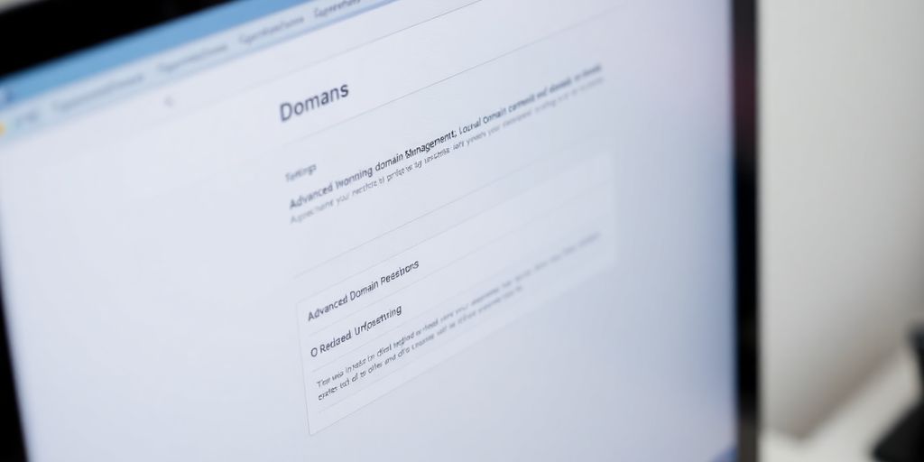 Computer screen displaying Squarespace domain settings interface.