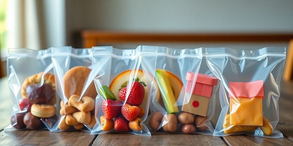 ชุดอาหารว่างในถุงสวยงาม