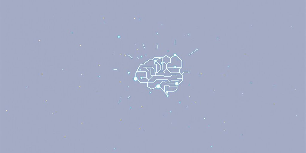 Minimalistic AI agent brain with OpenAI logo