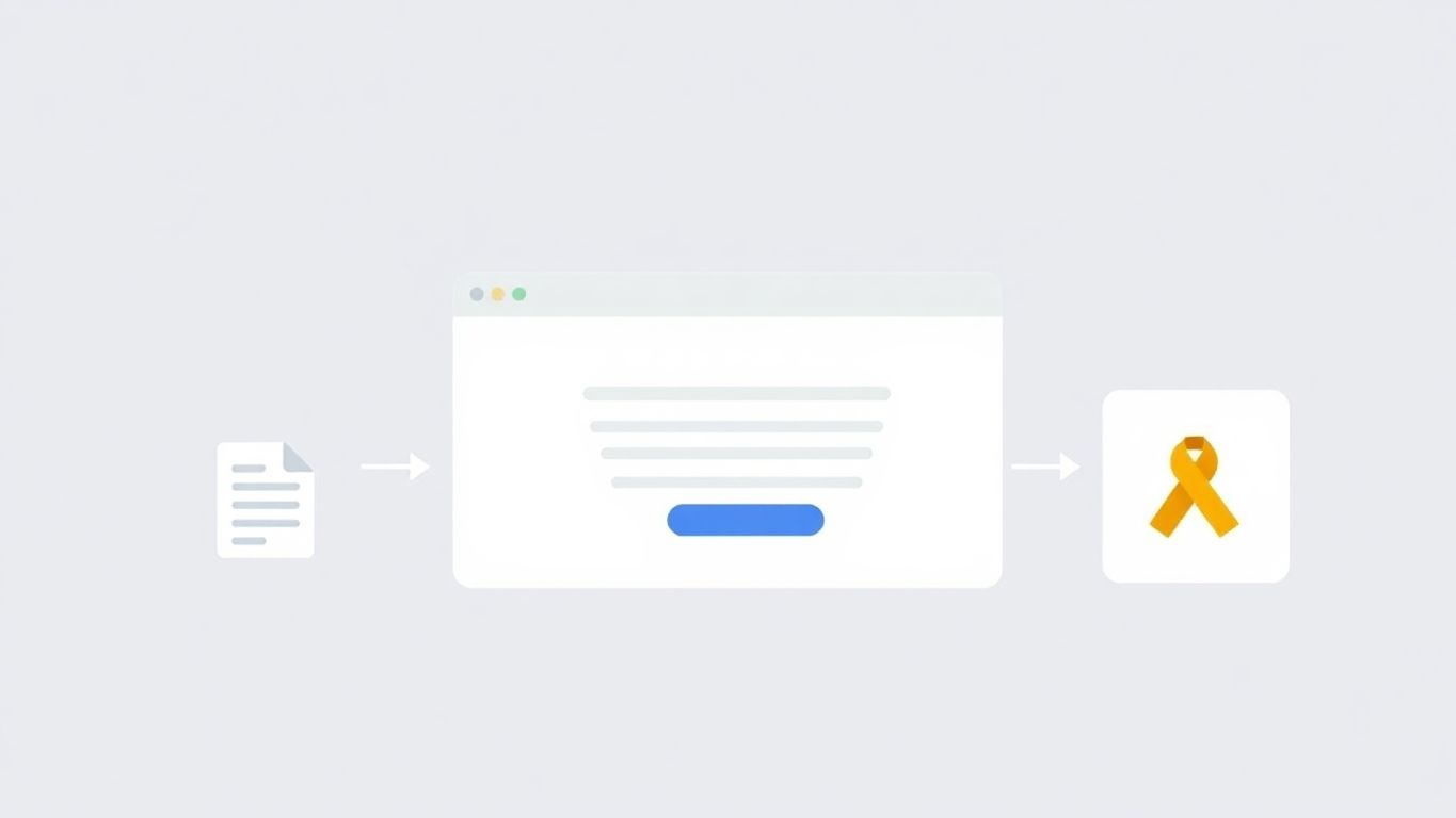 Illustrasjon av å opprette en Adsense-konto.