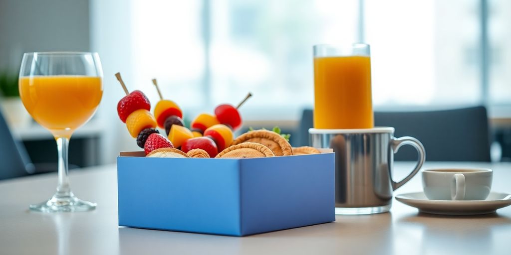 ชุดจัดเบรคหลากหลายพร้อมเครื่องดื่ม