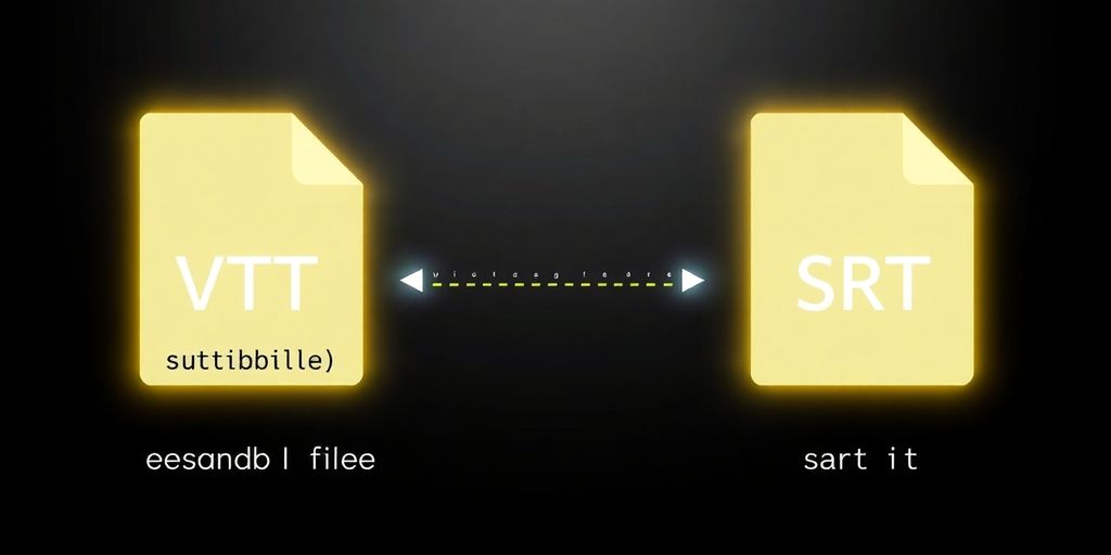 VTT and SRT files transforming visually.
