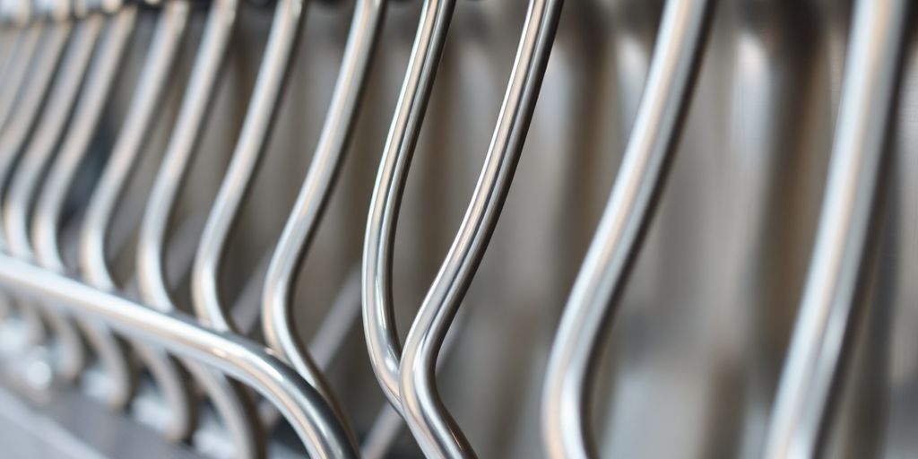 Sparkling clean beverage dispenser lines.