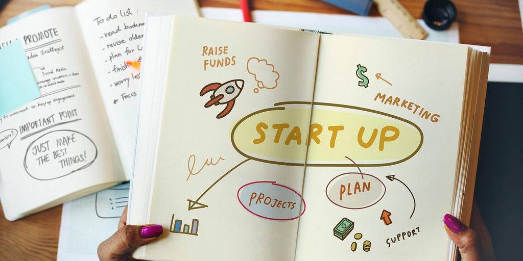 innovative startup business team brainstorming in modern office