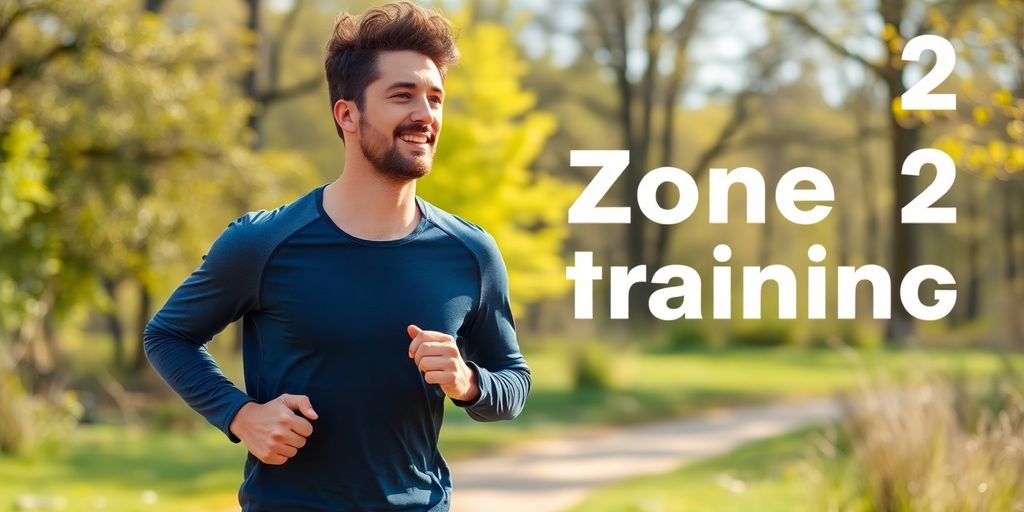 Person jogging outdoors in a low-intensity zone.