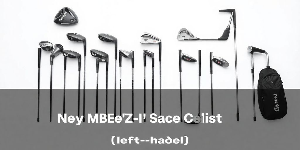 TaylorMade RBZ Speedlite golf club set for left-handed beginners.