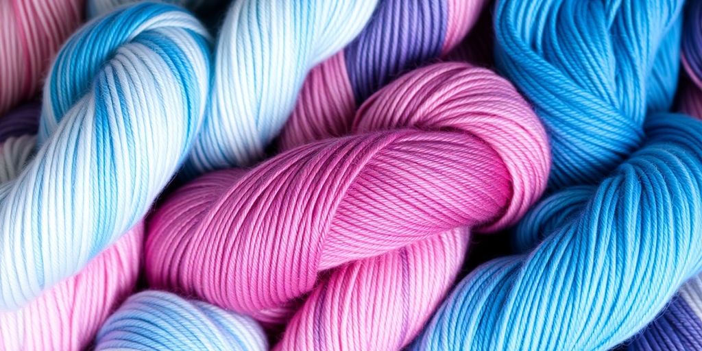 Seamless color transitions in hand-dyed yarn.