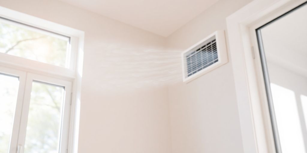 Home HVAC unit with clean air flowing.
