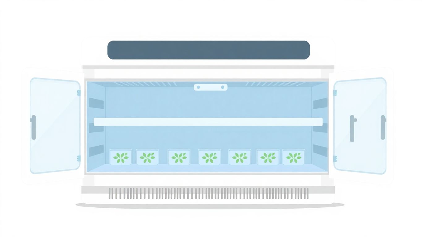 Moderne bioteknologi inkubator med myke farger.