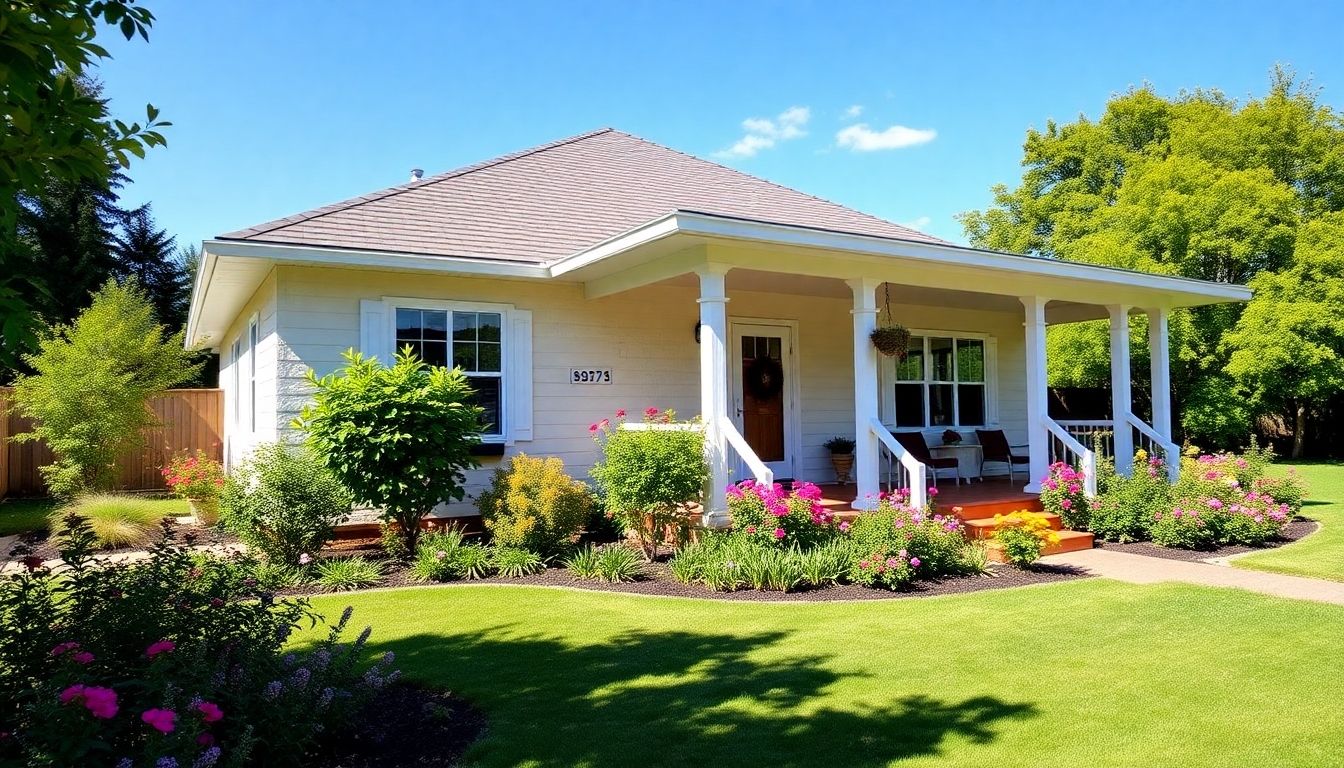Refurbished bungalow with garden and porch.