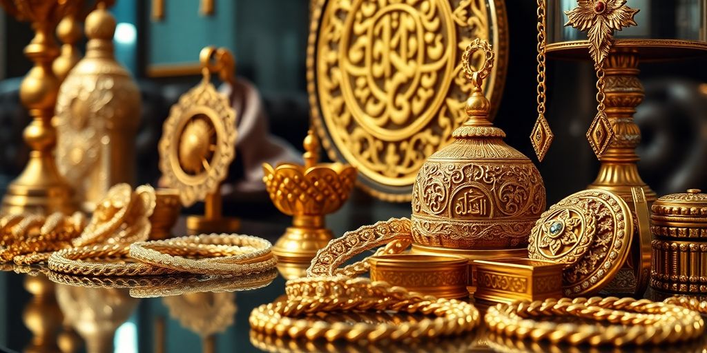 Bijoux en or des familles royales saoudiennes.