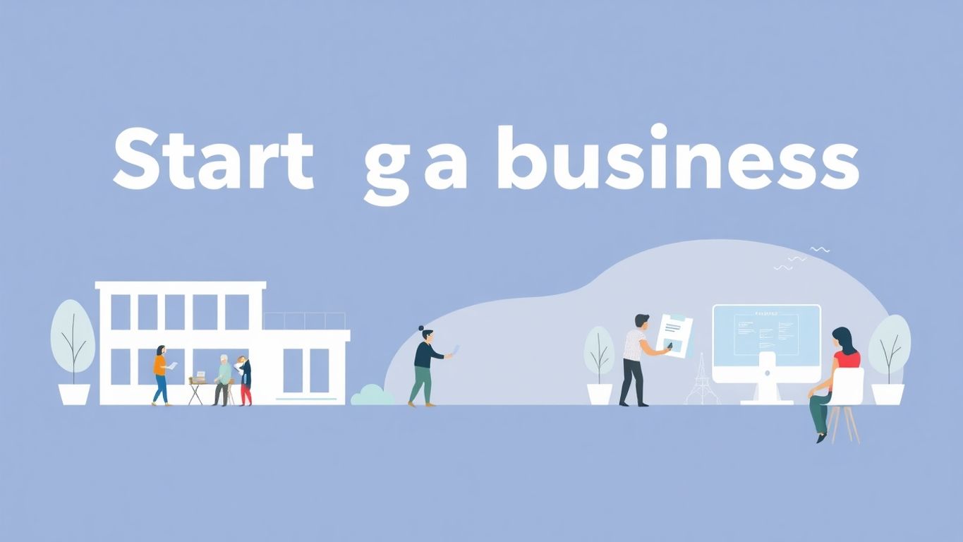 Illustrasjon av bedriftsregistrering i Norge.