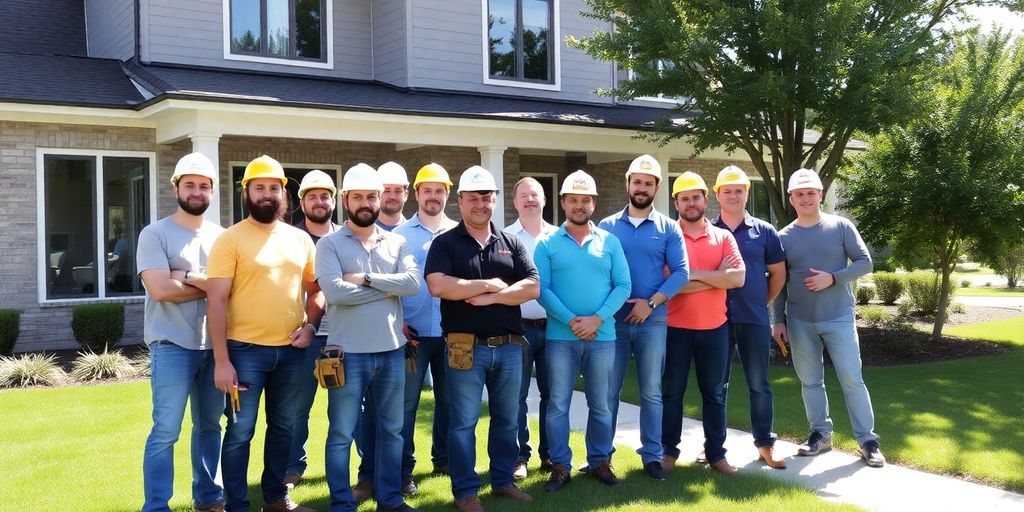 Roswell home improvement contractor smiling.