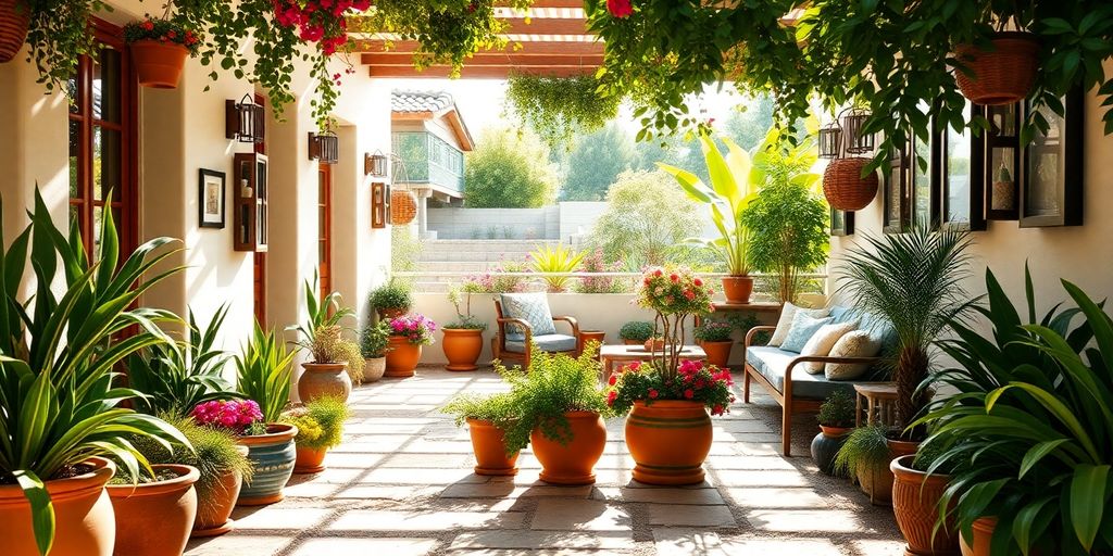 Inviting front porch with custom outdoor decor.