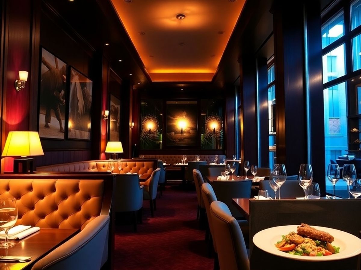 Restaurant AT Paris interior.