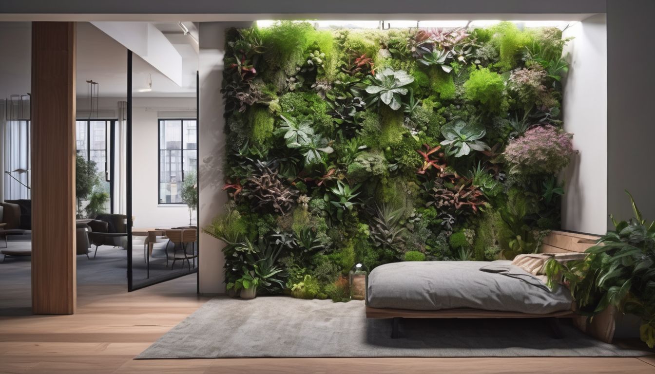 vertical garden in urban small space