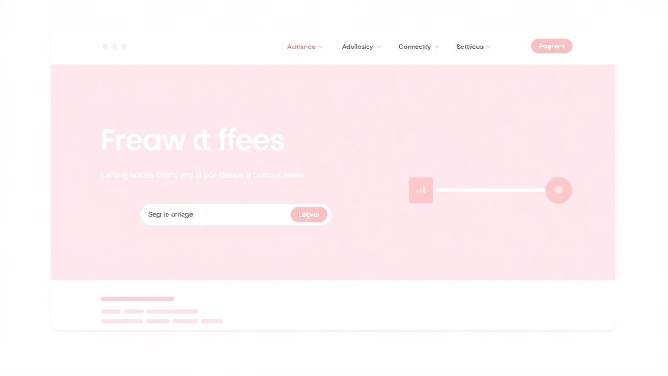 Illustrasjon av en god hjemmeside med klart design.