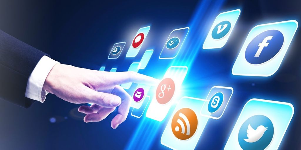 futuristic social media network security privacy concept illustration