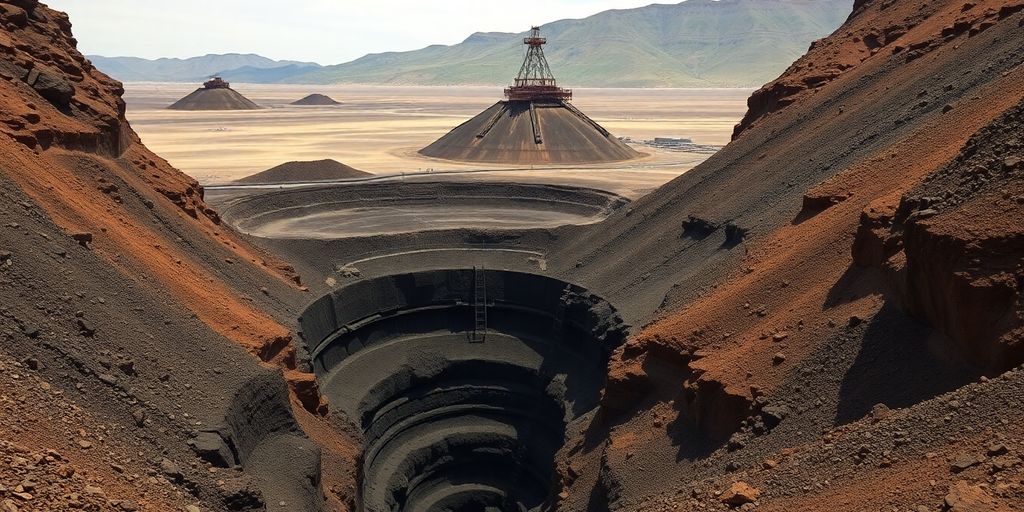 Mine d'or sud-africaine d'époque.