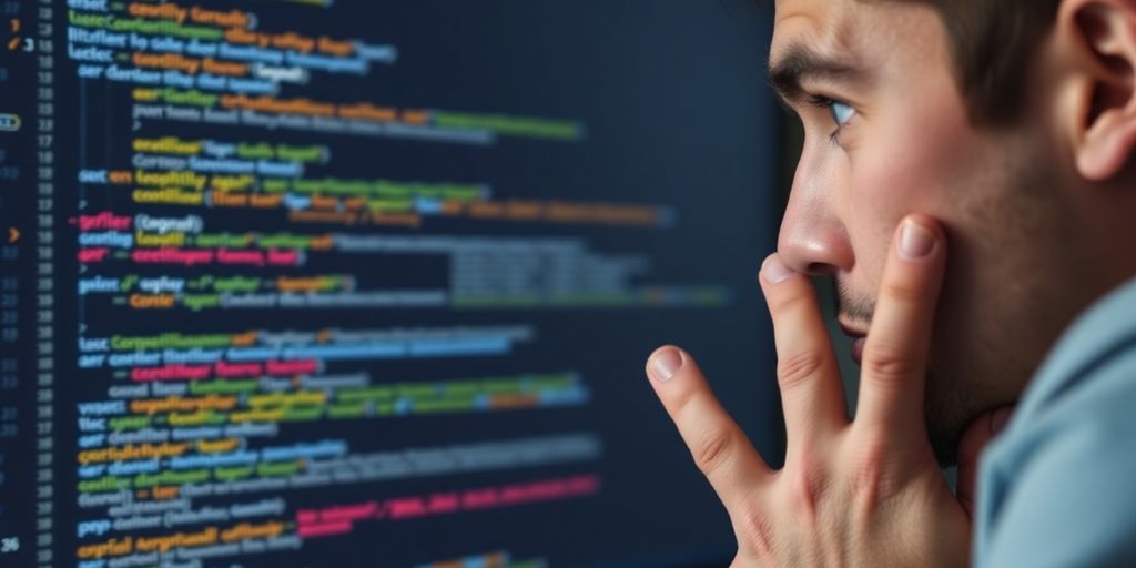 Person frustré devant un écran d'ordinateur avec des erreurs.